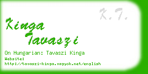 kinga tavaszi business card